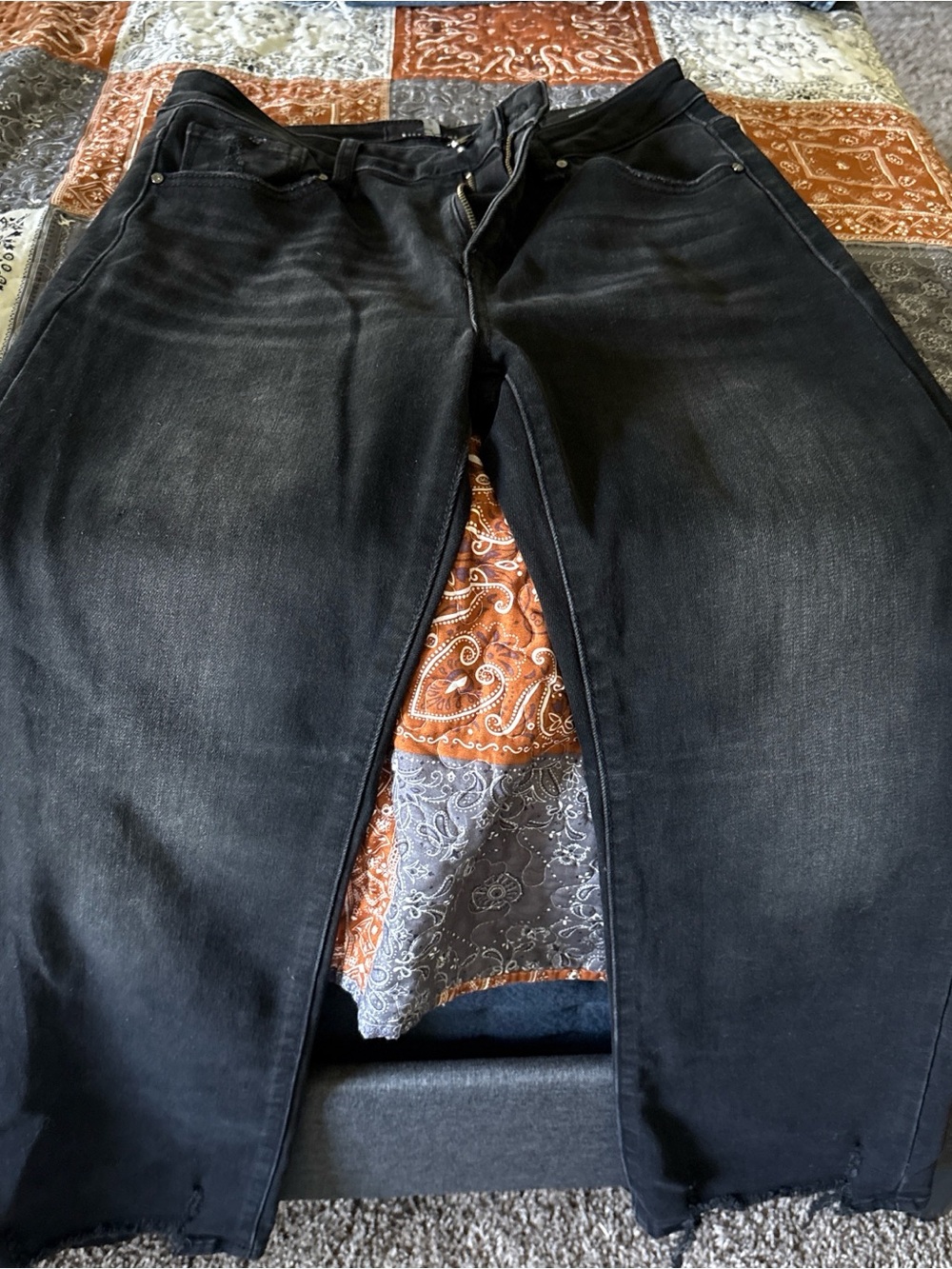 Black Women’s Straight-Leg Jeans